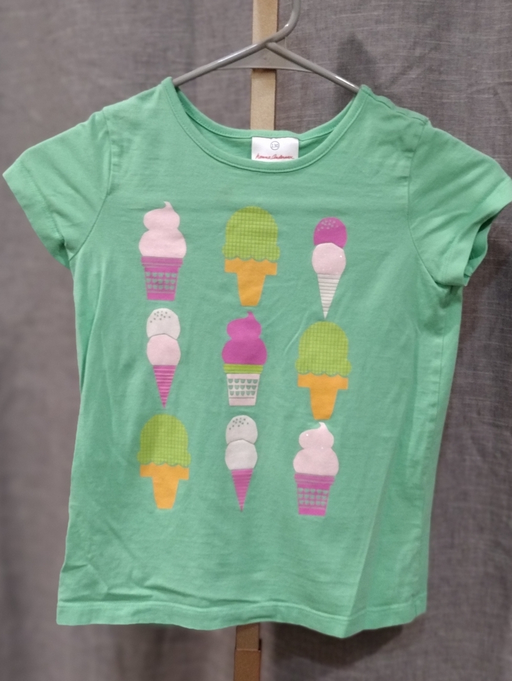 Hanna Andersson Mint Green Ice Cream Graphic Tee